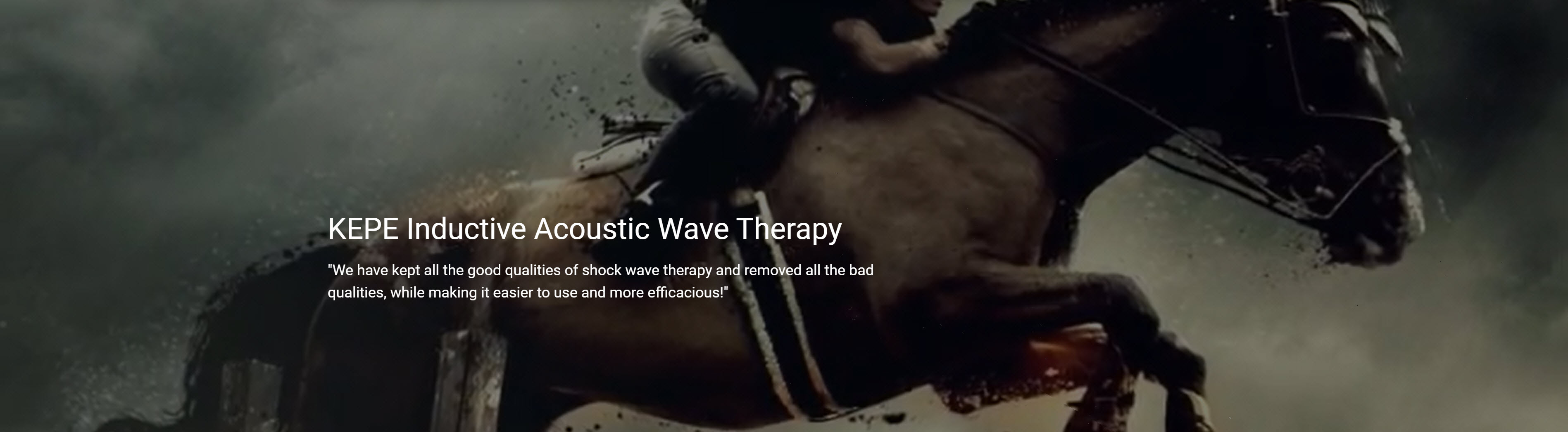 KEPE Inductive Acoustic Wave Therapy - We have kept all the good qualities of shock wave therapy and removed all the bad qualities, while making it easier to use and more efficacious!