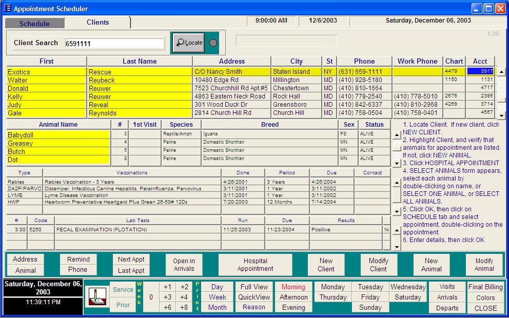 Enhanced Appointment Scheduler Client Access