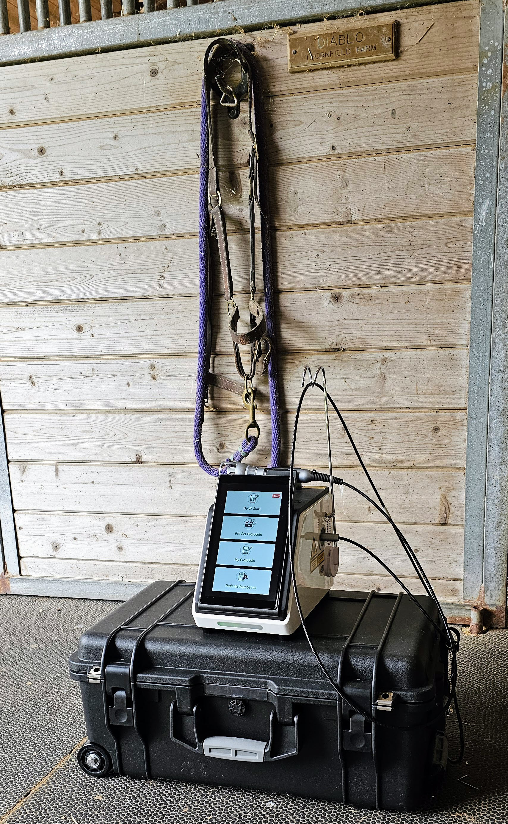 J-Ray 75 Laser under battery power